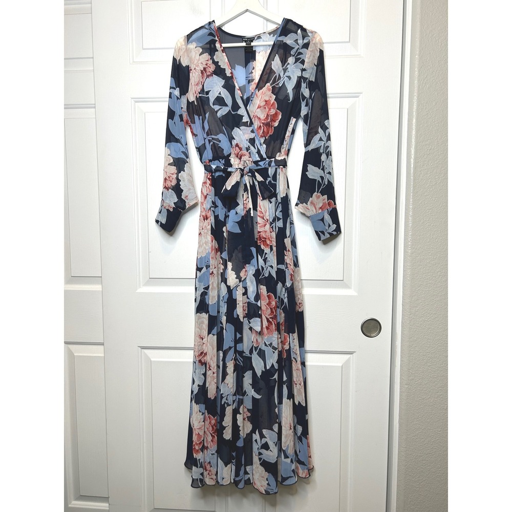 Kate and Lily Floral Sheer Maxi Dress 6